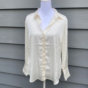 Banana Republic Classic Fit Satin Blouse - Size PM